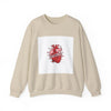 Anatomic Heart Patch Crewneck Sweatshirt | anti love graphic, punk Valentine by Tristan’s Treehouse