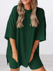 Full Size Half Sleeve T-Shirt and Shorts Set Plus Size by Simply Love