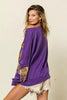 BiBi Sequin Football Patches Game Day Sweatshirt by Wild and Free Boutique