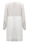 Lace Detail Tie Neck Mini Dress