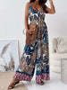 Paisley Print Spaghetti Strap Wide Leg Jumpsuit by Wild and Free Boutique
