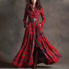 Women's Printed Lapel Slim-Fit Dress – Elegant Commuter Style by FitiqueFit