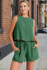 Women's Sleeveless Top & Wide-Leg Shorts Set – Retro Street Style by FitiqueFit
