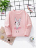 Children's Bunny Ballerina Graphic Long Sleeve T-Shirt by Simply Love