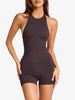 Halter Neck Cami and Shorts Active Set