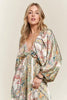 New Printed V-Neck Batwing Sleeve Dress For Summer – Stylish, Effortlessly Chic, Comfortable, Perfect for Casual and Semi-Formal Events by Stevvex