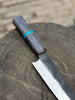 Japanese Gyuto Chef Knife 8” – Kurouchi Finish Blade with Wa Handle, Traditional Meiji Style by JW SteelCrafts