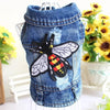 Designer Dog Clothes Small Dog Denim Jacket Coat Cat Costume Puppy Jeans Vest Spring Clothing by My Store