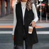 🖤 Women’s Sleeveless Blazer Vest – Trendy Business Casual by FitiqueFit