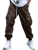 Men’s Multi‑Pocket Drawstring Cargo Pants by FitiqueFit