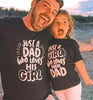 Just A Dad Who Loves His Girl Parent-child T-shirt by My Store