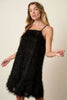 Feather Ruffle Hem Mini Cami Dress For Women – Ruffled Mini Dress, Cami Dress, Feather Detail Dress, Playful Mini Dress, Warm Weather Dress by Stevvex