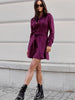 Loose Linen Lace-Up Long-Sleeve Mini Dress – 3 Colors, S–2XL by FitiqueFit