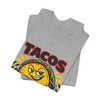 TACOS NOT TARIFFS Tee | taco pun, protest typography by Tristan’s Treehouse