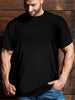 Plus Size Skull Graphic Shirt – 3D Back Print, Oversized Fit, Casual Streetwear for Men by FitiqueFit