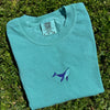 Whale Embroidered T-Shirt by EnjoyMyDesign LLC
