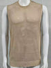Men's Openwork Round Neck Sleeveless Knit Top