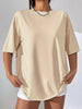 Oversized Solid Color Casual T-Shirt by Simply Love