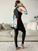 Printed Conservative Fully Enclosed Swimsuit Three-piece Suit
