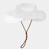 Women's Panama Straw Woven Sun Hat – Windproof Sequin Detail Beach Hat by FitiqueFit