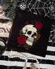 Leopard rose skull shirt by Madness & Mayhem LLC