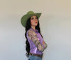 All In Mesh Sleeve Pearl Snap Rodeo Shirt by Neon Spur