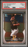Graded 2023 Topps Bowman Draft Paul Skenes #BDC14 Chrome Rookie RC Baseball Card PSA 9 Mint