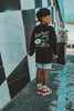 THE FINAL TRACK ATTACK LONG SLEEVE TEE - SOLID BLACK by LITTLE RAD THINGS