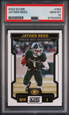 Graded 2023 Panini Score Jayden Reed #363 Rookie RC Football Card PSA 10 Gem Mint
