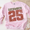 Retro December 25th Christmas Crewneck Sweatshirt – Cozy Holiday Winter Sweater Gift by Dog Mom Hat