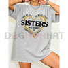 "Side By Side Sisters" T-Shirt – Retro Floral Graphic Tee by Dog Mom Hat