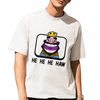 Clash Royale "He He He Haw" T-Shirt - Funny King Laugh Emote Tee by Dog Mom Hat