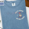 Funny Goose on the Loose Graphic Tee by Dog Mom Hat