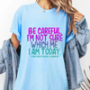 "Be Careful I'm Not Sure Which Me I Am Today" T-Shirt by Dog Mom Hat