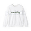 He’s Golfing Sweatshirt | Funny Golf Widow Crewneck | Humorous Country Club Pullover | Sarcastic Weekend Golfer Jumper | Aesthetic Golf Humor Shirt | Soft Cozy Sporty Lifestyle Top