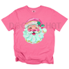 Pink Painted Santa Comfort Colors® T-Shirt – Unique Christmas Holiday Tee by Dog Mom Hat