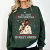 Retro "All I Want For Christmas" Wish Sweatshirt by Dog Mom Hat
