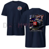 343 Firefighter Memorial T-Shirt – 9/11 Never Forget Tribute Tee by Dog Mom Hat