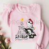 "Is This Jolly Enough" Jack Skellington Christmas Sweatshirt – Zero Dog & Oogie Boogie Party Tee by Dog Mom Hat