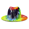 Beautiful Two Tone Luxury Fedora Hat Men's and Women's Hat Unique Retro Design Men's Fedoras Hat Colorful Fedoras Jazz Cap Elegant Soft Hat Wide Brim Party Hats 56-58CM by Stevvex