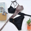 Fashion Bikini Set One Shoulder Women's Swimsuits High Waist Bright Color Swimwear Women Rings Ribbed Bikinis Women's Ribbed O-Ring String Bikini Swimsuit Comfortable Swimwear Two Pieces Bathing Suit by Stevvex