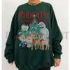 Vintage Look Rudolph Sweatshirt by Dog Mom Hat