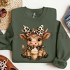Highland Cow Sweatshirt by Dog Mom Hat