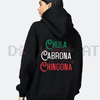 "Chingona" Chola Mexican Pride Hoodie by Dog Mom Hat