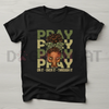 "Blessed Queen" Afro Christian Shirt – Fortify Your Faith Melanin Graphic Tee by Dog Mom Hat
