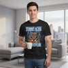 Funny "Tummy Ache Survivor" Cat Meme T-Shirt – Sarcastic Graphic Humor Tee, Premium 100% Cotton Relatable Animal Top, Soft Lived-In Heavyweight Dramatic Cat Shirt, Made in USA