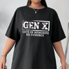 Funny Sarcastic Gen X T-Shirt – "Lots Of Memories No Evidence" Unisex Graphic Tee by Dog Mom Hat
