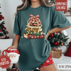 Book Stack Christmas Tree T-Shirt by Dog Mom Hat