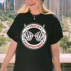 VER 2 PROUD DISAPPOINTMENT Defiant Bone Hand Print T-shirt by Dog Mom Hat