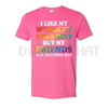 "Whisky Straight Friends Either Way" Funny Slogan T-Shirt by Dog Mom Hat